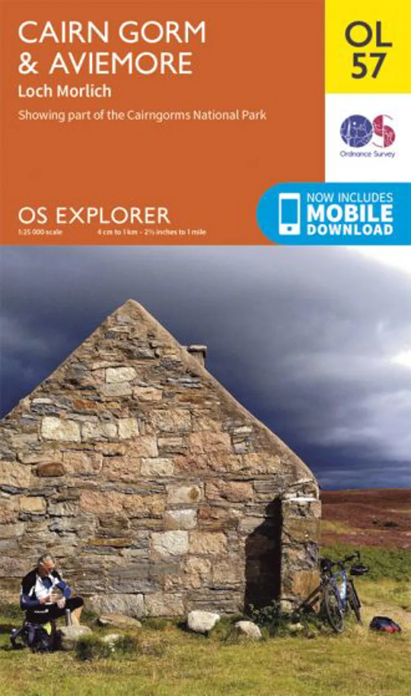 OS Explorer Map 57 - Cairn Gorm and Aviemore